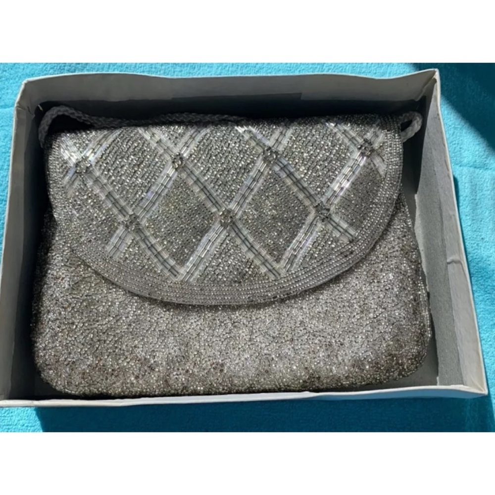 Jennifer Moore Handmade In China Bedazzled Bling Crossbody Purse
